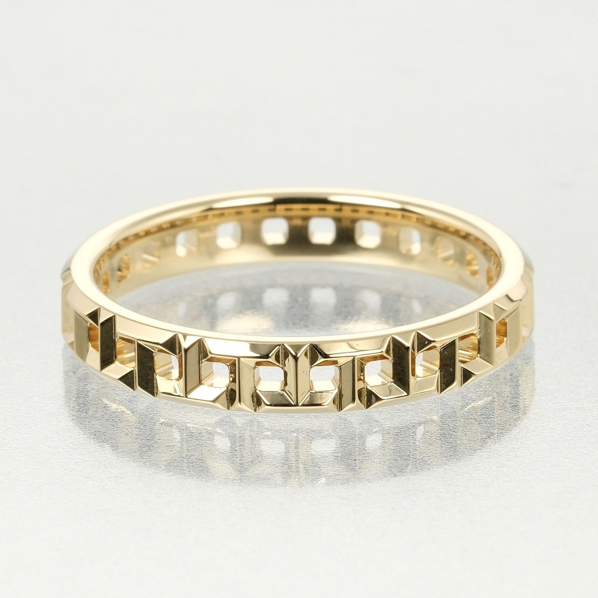 Tiffany & Co. T True Narrow Ring, Size 16, 3.5mm, K18 YG, Yellow Gold, Approx. 3.9g, I132124022