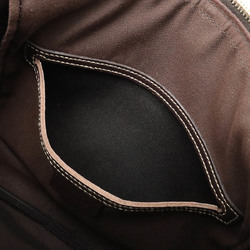 GUCCI GG Supreme Plus Shoulder Bag PVC Leather Khaki Beige Brown Dark 246881