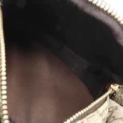 GUCCI GG Supreme Plus Shoulder Bag PVC Leather Khaki Beige Brown Dark 246881