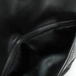 CHANEL Coco Mark Matelasse Chain Shoulder Bag Leather Black