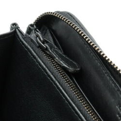 BOTTEGA VENETA Bottega Veneta Intrecciato Round Long Wallet Leather Black 114076