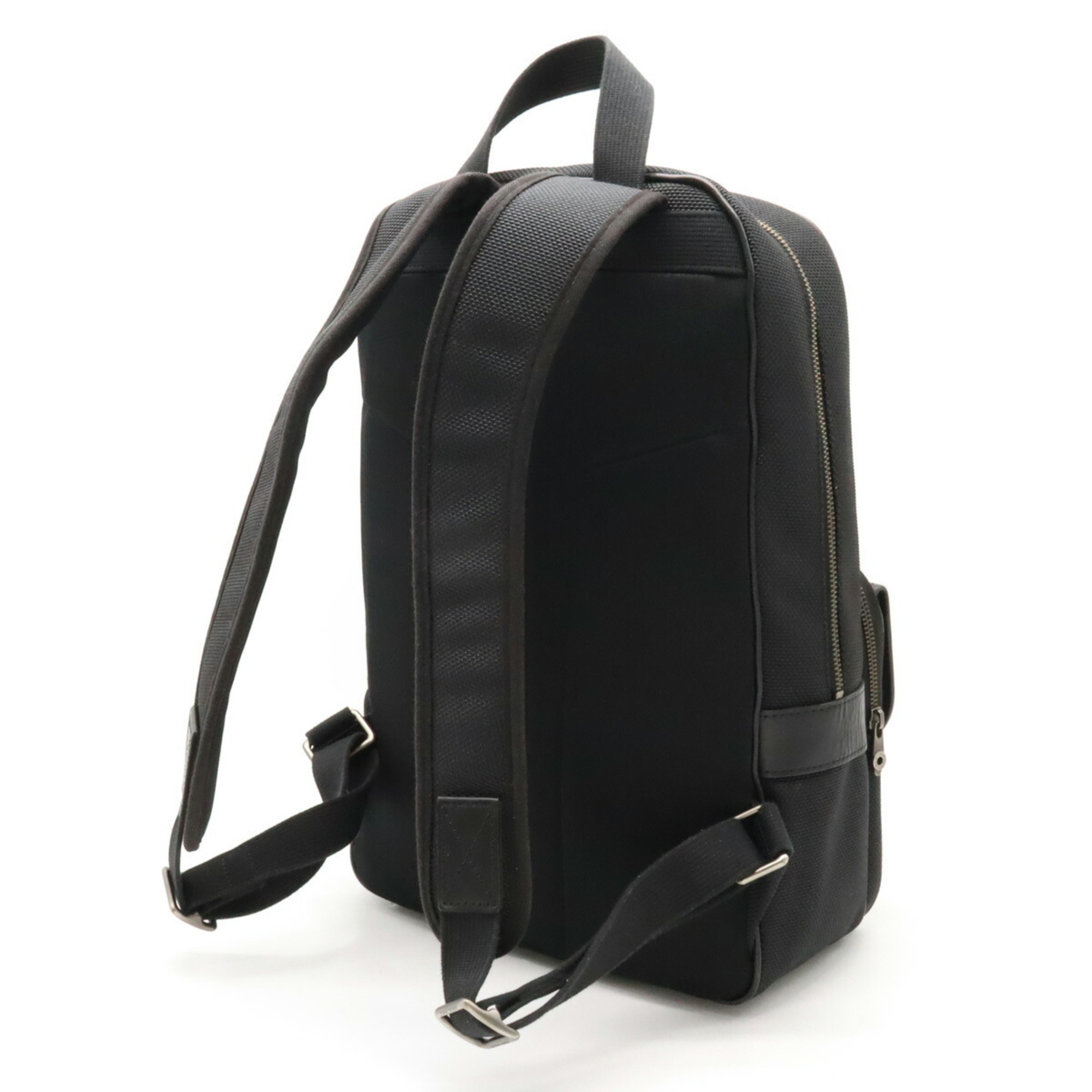 HUNTING WORLD Rucksack Backpack Daypack Nylon Canvas Leather Black