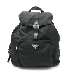 PRADA Prada Backpack Rucksack Daypack Nylon Leather NERO Black BZ4650