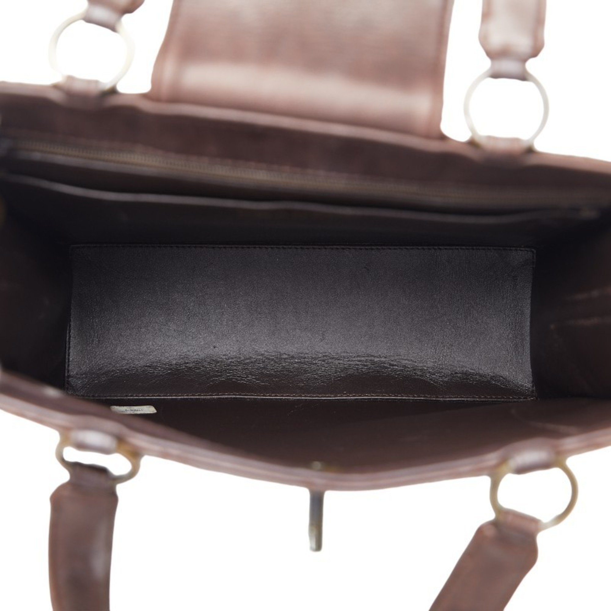 Chanel Coco Mark Matelasse Handbag Brown Leather Women's CHANEL