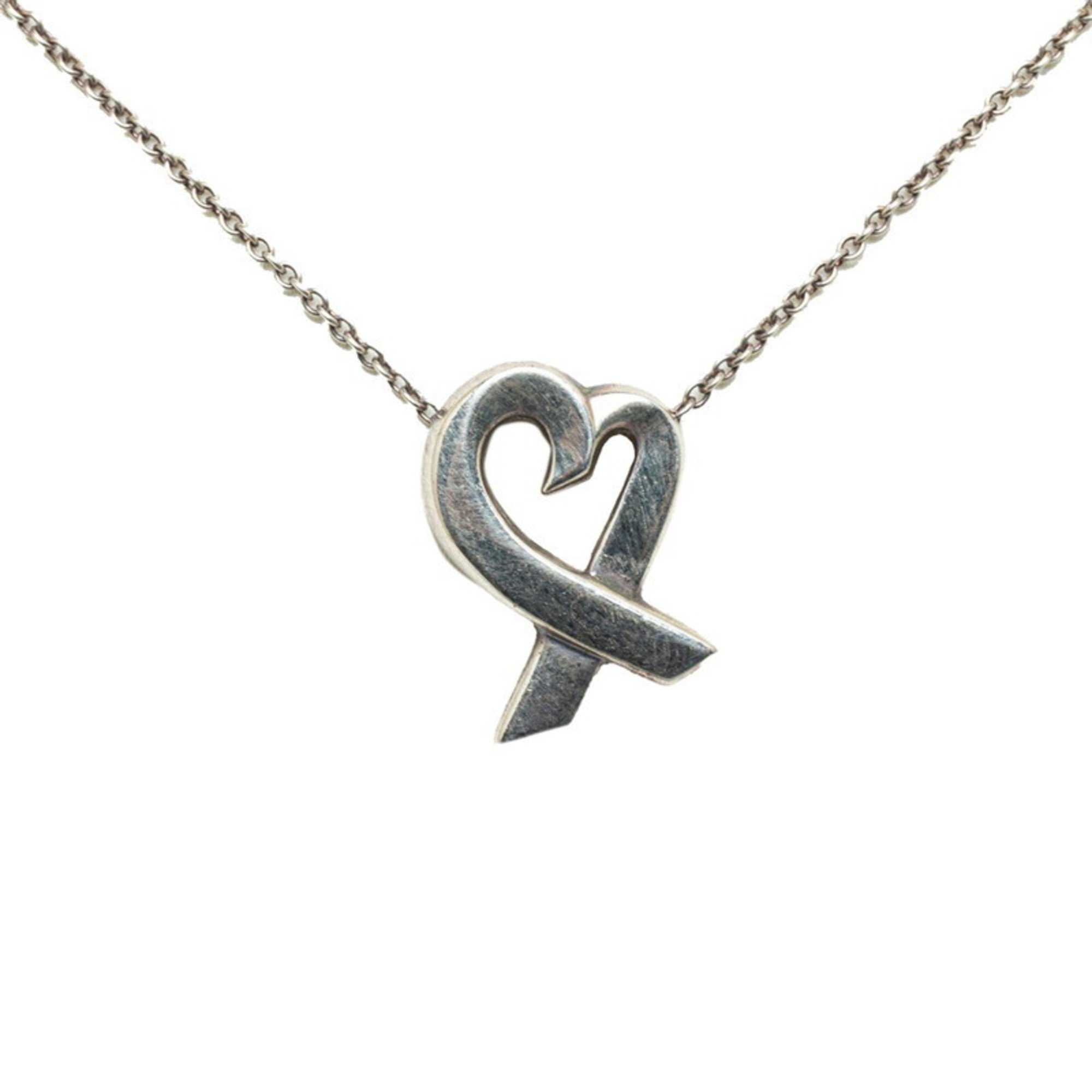 Tiffany Loving Heart Necklace SV925 Silver Women's TIFFANY&Co.