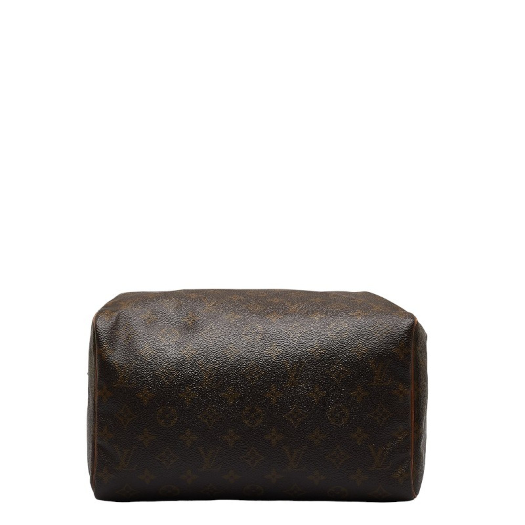 Louis Vuitton Monogram Speedy 30 Handbag Boston Bag M41526 Brown PVC Leather Women's LOUIS VUITTON