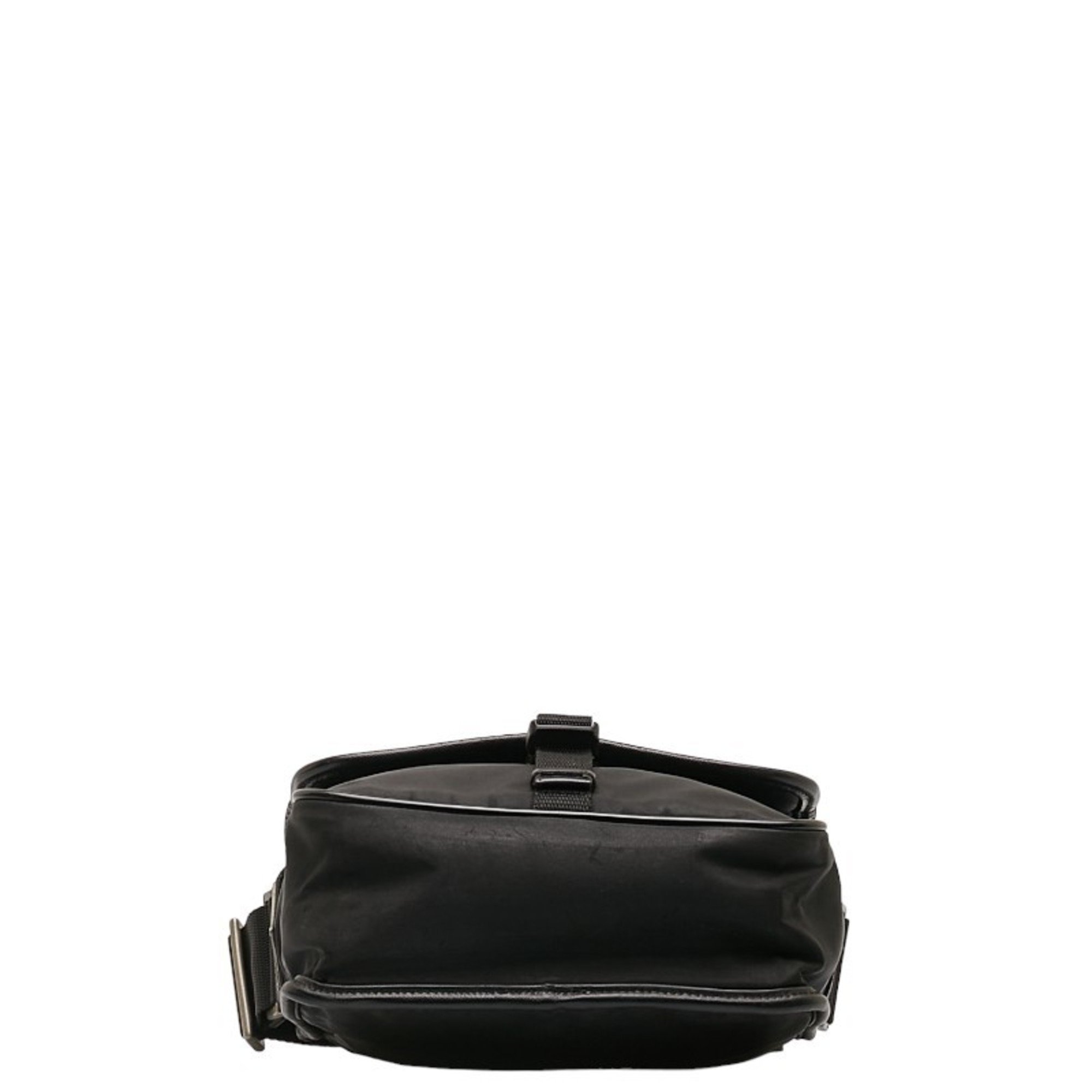 Prada Shoulder Bag Black Nylon Leather Women's PRADA