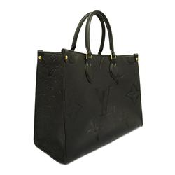 Louis Vuitton Handbag Monogram Empreinte On the Go MM M45595 Black Women's
