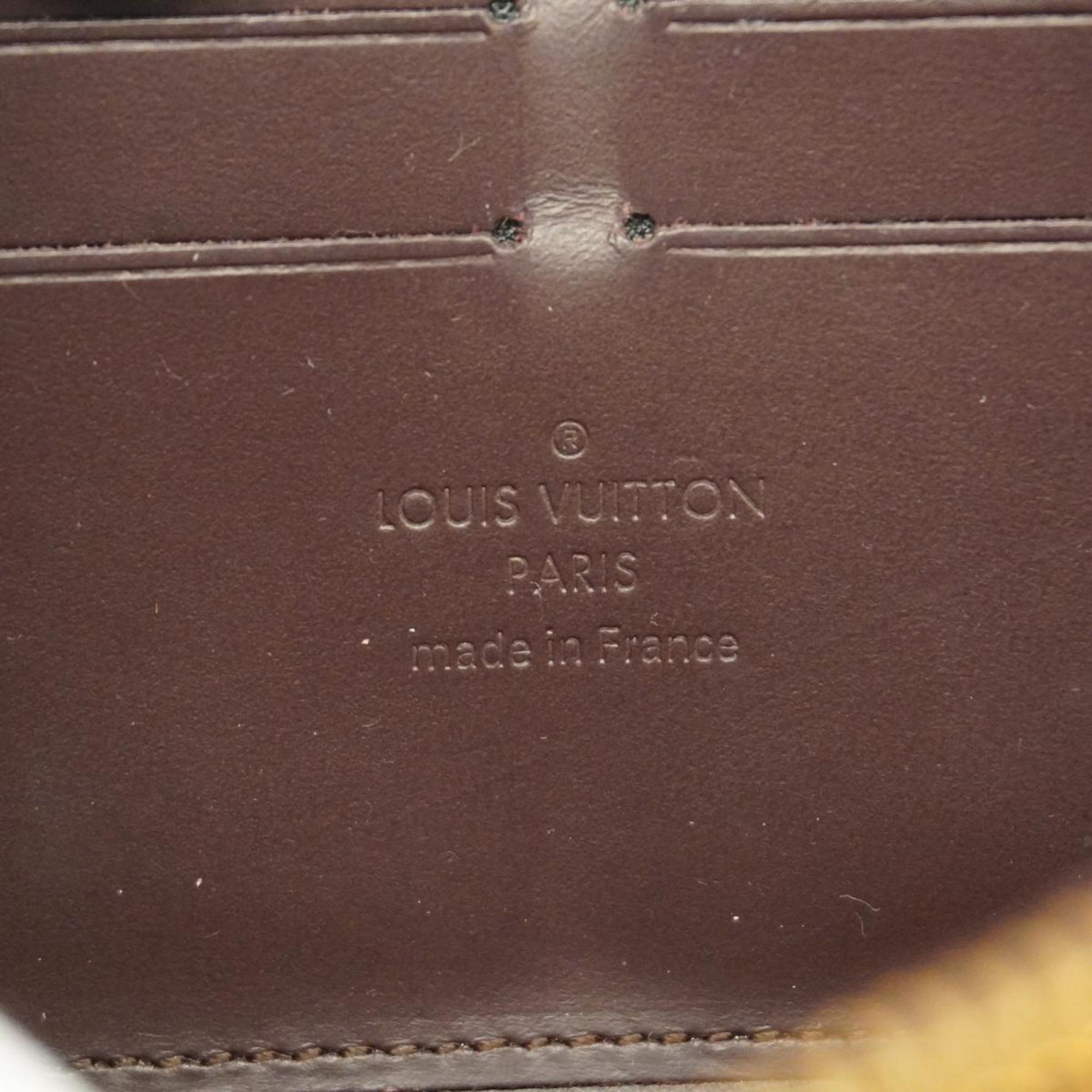 Louis Vuitton Long Wallet Vernis Zippy M93522 Alamant Ladies