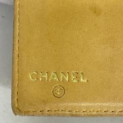 Chanel Long Wallet Caviar Skin Beige Women's