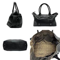 Salvatore Ferragamo shoulder bag, handbag, leather, black, unisex, z0692