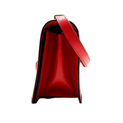 LOEWE Shoulder Bag Barcelona Leather Red Women's z0429