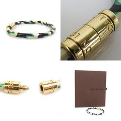 LOUIS VUITTON Bracelet "Keep It" Leopard Patent Leather Black Unisex h30254f