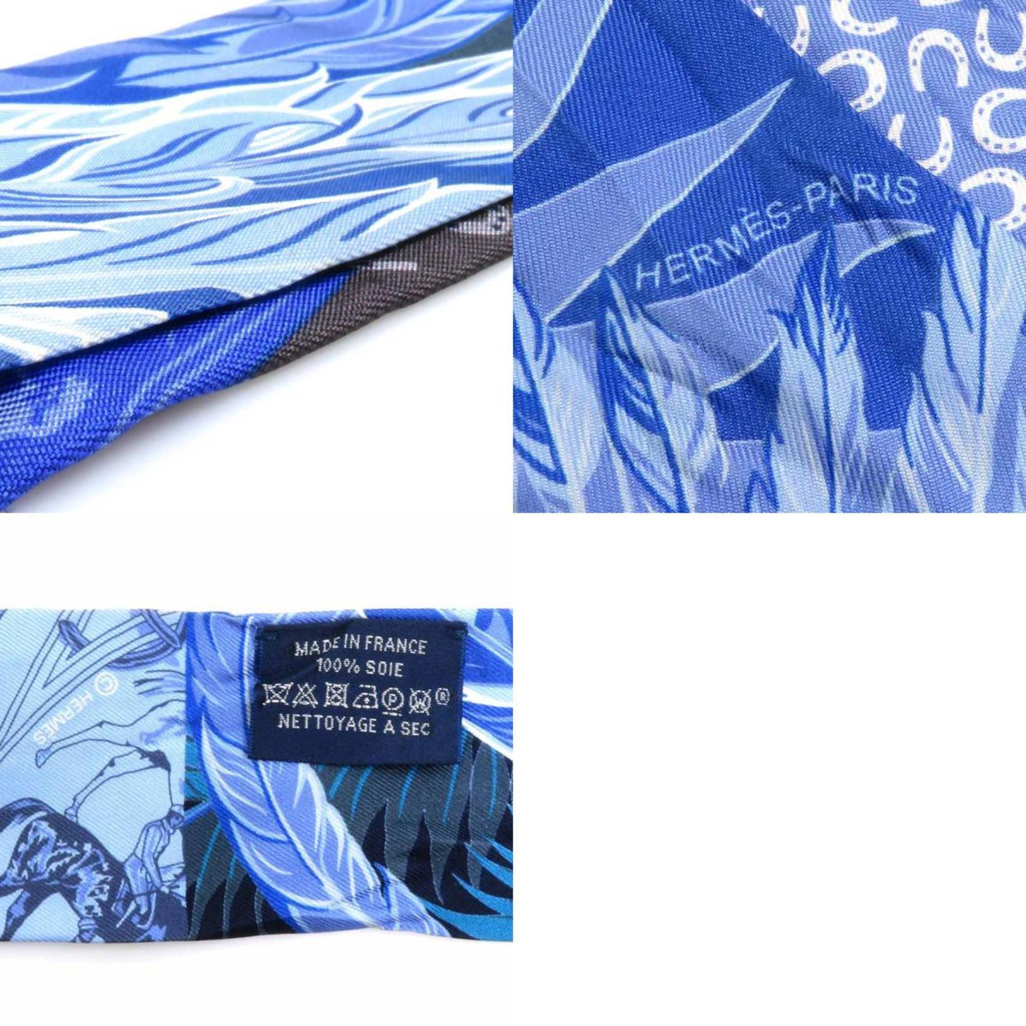 Hermes HERMES Scarf Muffler Twilly Silk Blue/Multicolor Women's e58531f