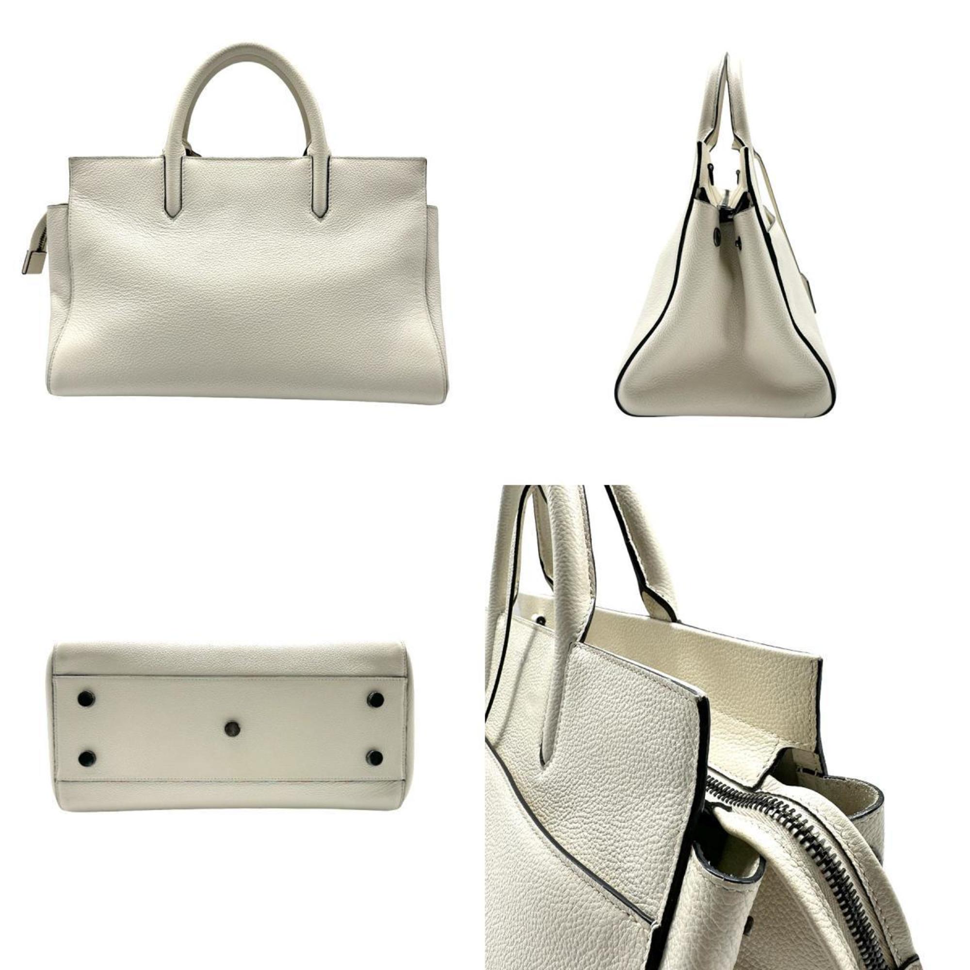 Saint Laurent SAINT LAURENT Handbag Shoulder Bag Cavalive Gauche Leather Off-White Women's z0510