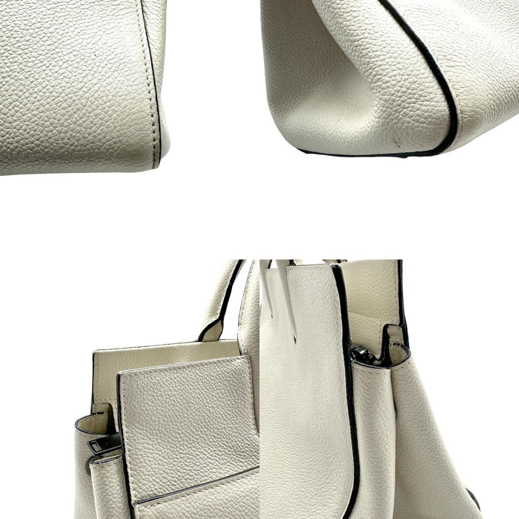 Saint Laurent SAINT LAURENT Handbag Shoulder Bag Cavalive Gauche Leather Off-White Women's z0510