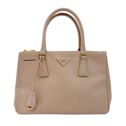 PRADA handbag shoulder bag leather pink beige women's z0574