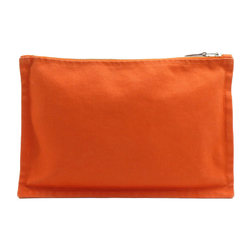 Hermes HERMES Pouch Yachting GM Canvas Orange Unisex r10022f