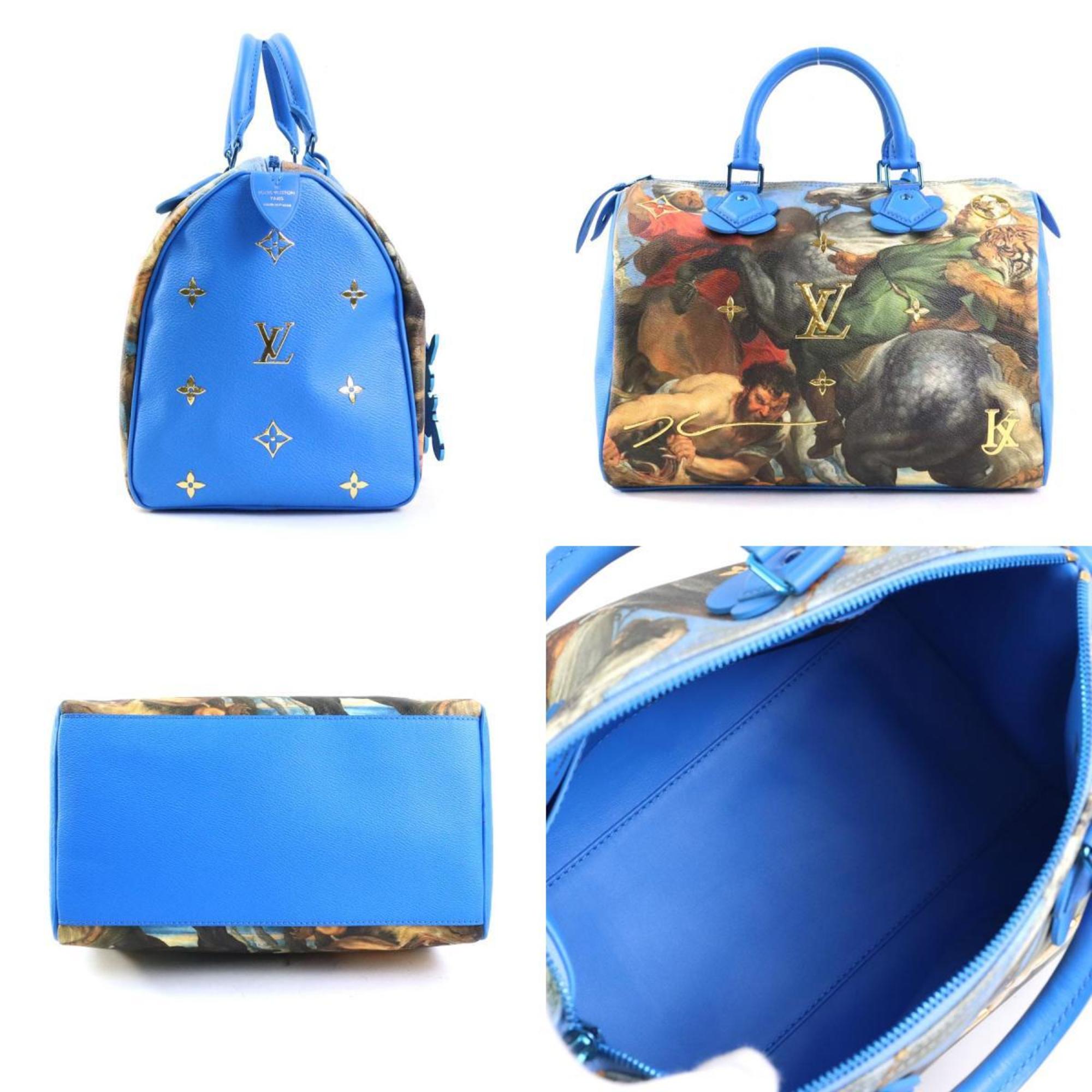 Louis Vuitton LOUIS VUITTON Handbag Masters Collection Rubens Speedy 30 Coated Canvas Blue/Multicolor Women's e58508a