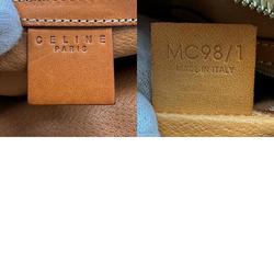 CELINE Handbag Macadam PVC/Leather Brown Gold Women's z0490