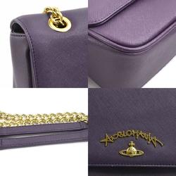 Vivienne Westwood shoulder bag leather purple ladies h30208g