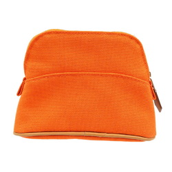 Hermes Bolide Pouch Canvas Orange Brown 0077HERMES 6A0077ZGG5