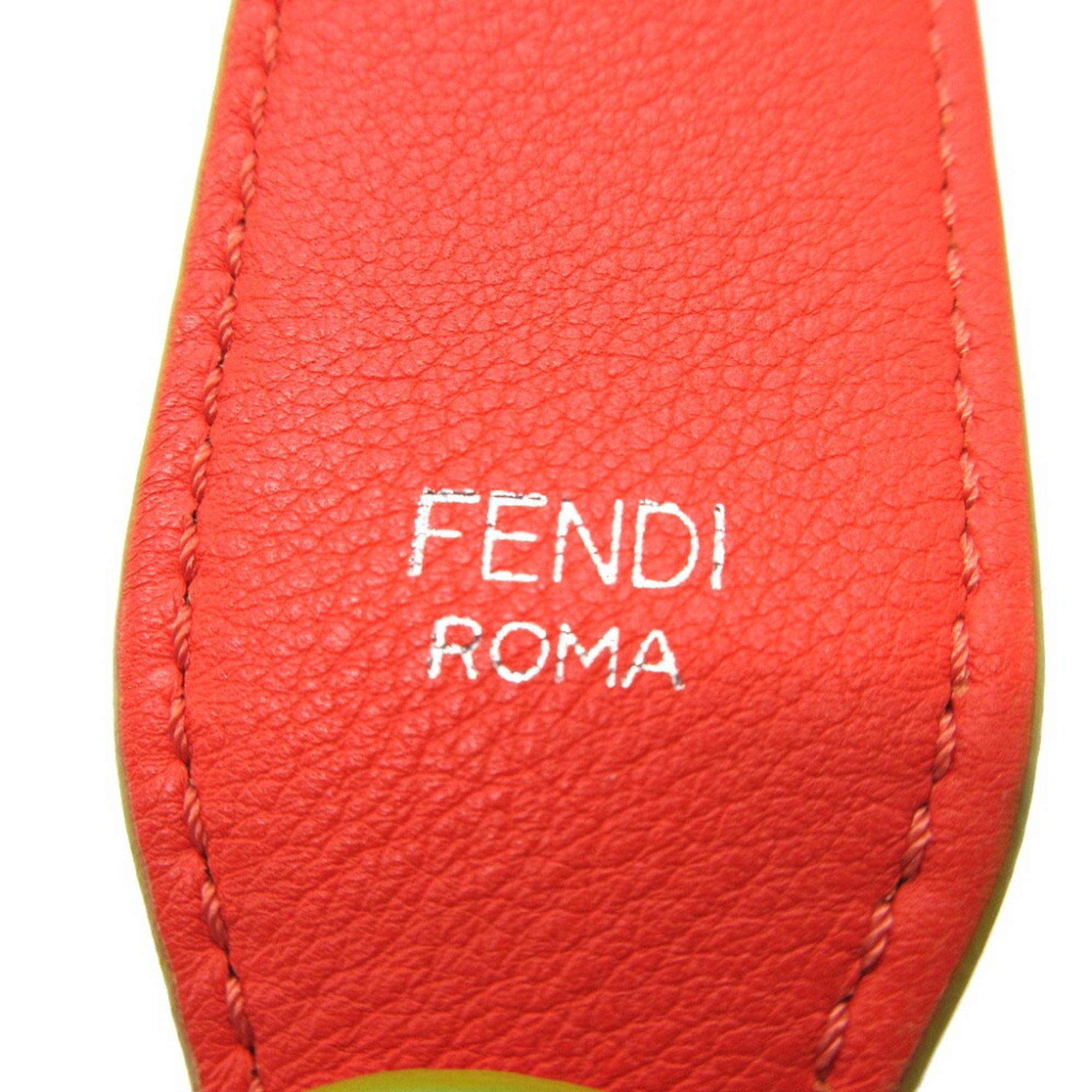 Fendi Strap You Leather Light Blue Orange Shoulder 0213FENDI 6A0213IZZ5
