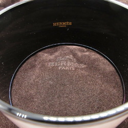 Hermes enamel bangle TGM Q stamp (made in 2013) metal pink black bracelet 0014HERMES 6B0014AAA5