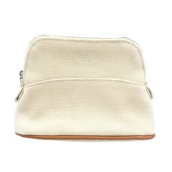 Hermes Bolide Pouch Canvas Natural Beige 0076HERMES 6A0076ZGA5
