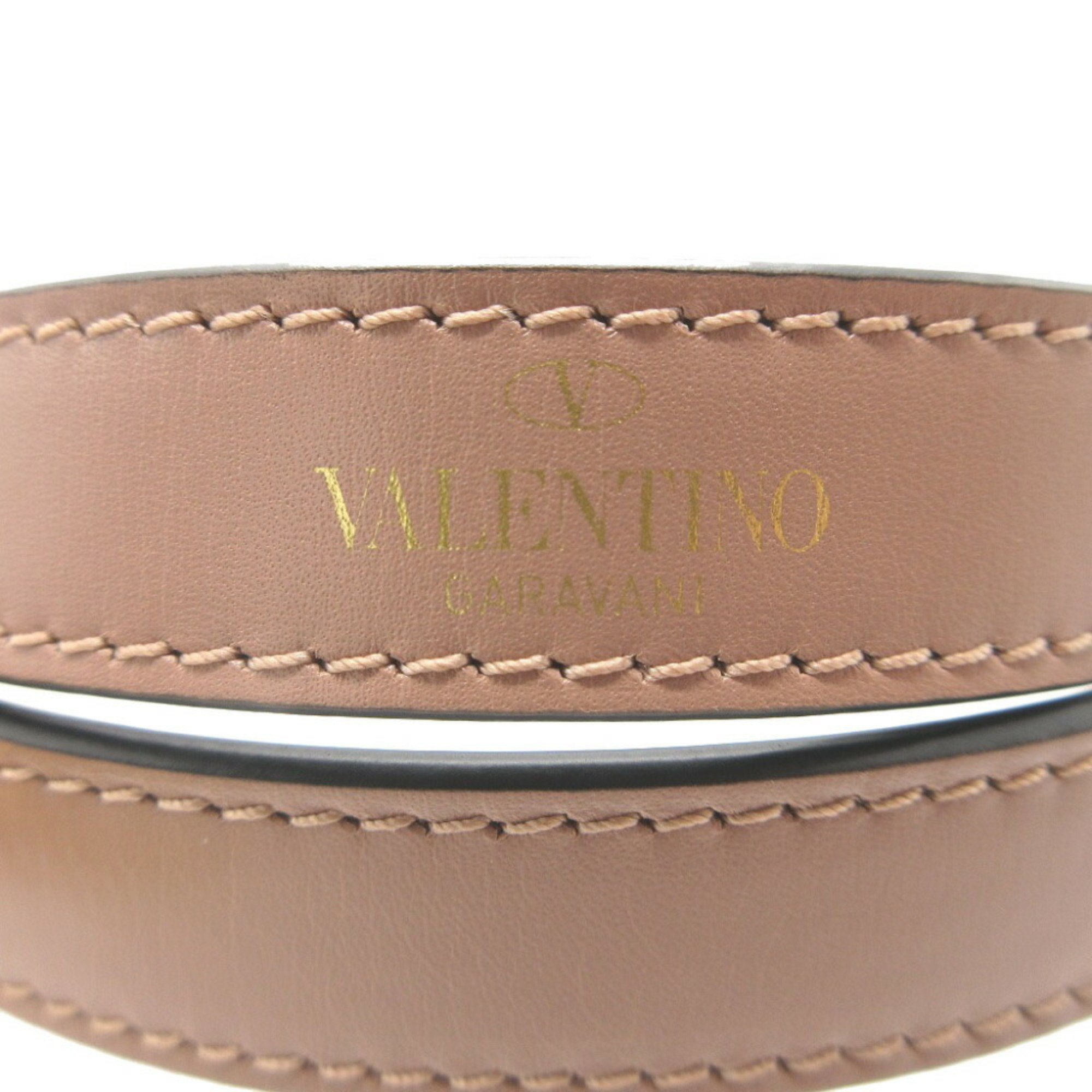 Valentino Garavani RW0P0S80KIX Leather Pink Beige Shoulder Strap 0015VALENTINO GARAVANI 6B0015III5