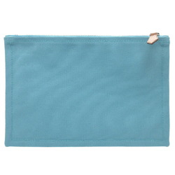 Hermes Yachting GM Canvas Light Blue Pouch 0141HERMES 6A0141BB4