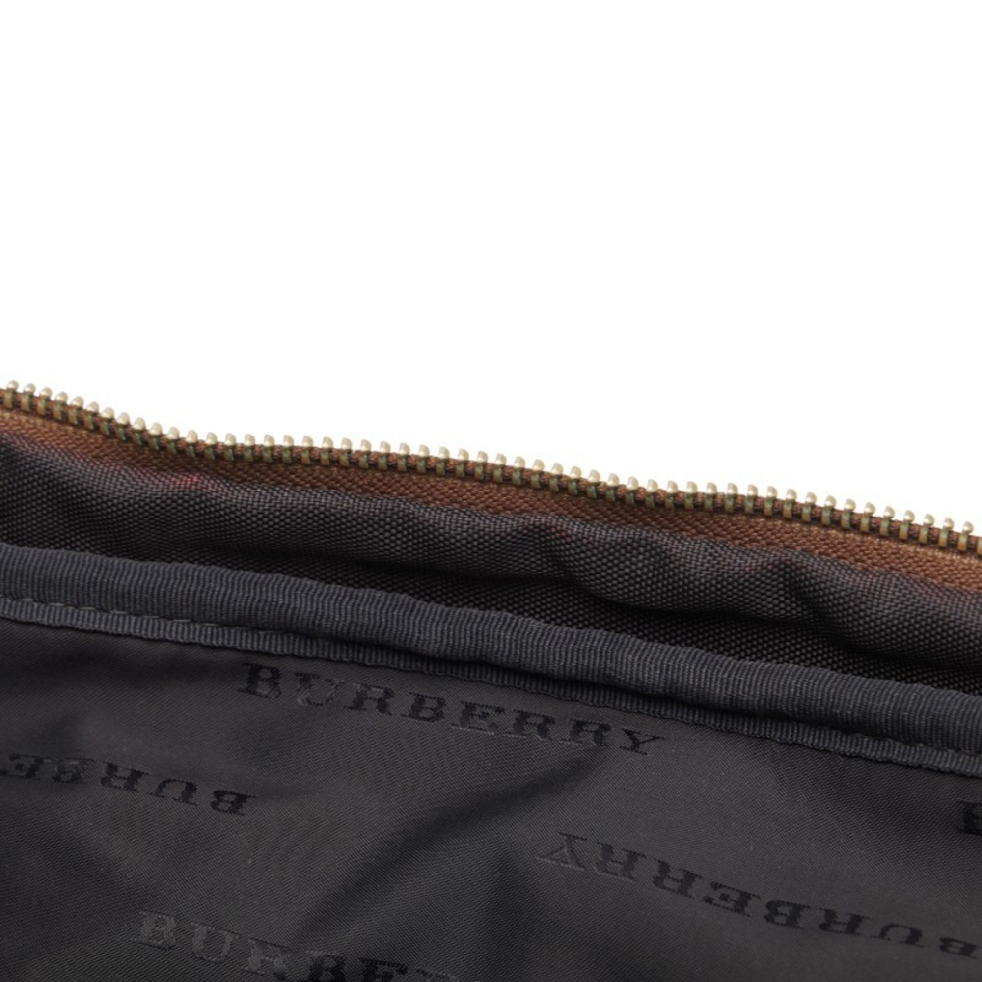 Burberry Nova Check Boston Bag Handbag Beige Brown Canvas Leather Women's BURBERRY