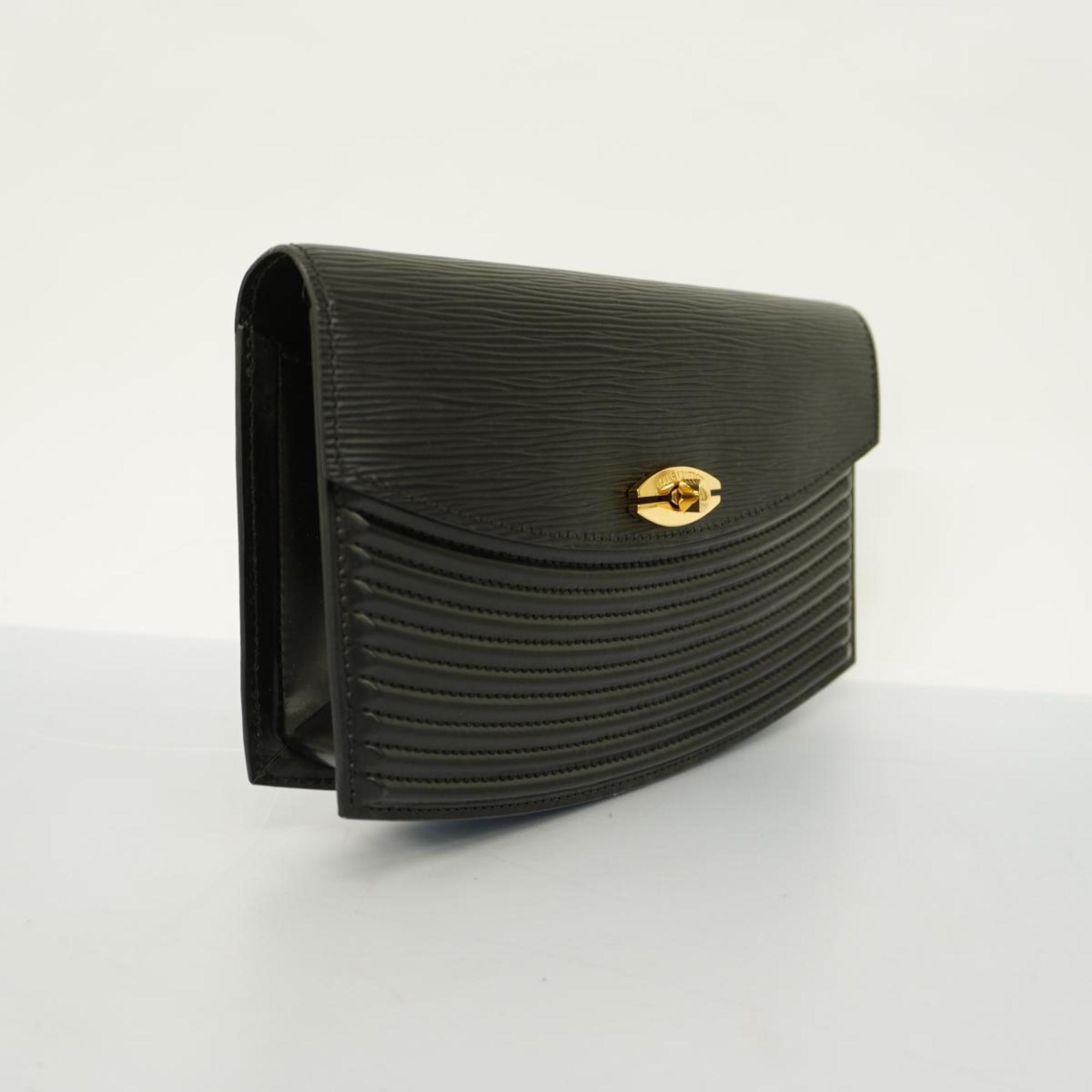 Louis Vuitton Clutch Bag Epi Prebourg M52562 Noir Ladies