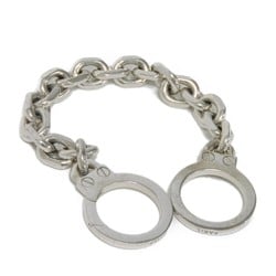 CELINE Bracelet Chain Triomphe Golden Handcuff C3 L Rhodium New Ag925 Silver 46Y186SIL.36SI Men's Women's