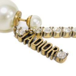 Christian Dior Dior Earrings Tribal J'ADORE Crystal Resin Pearl Stud Swing Ivory E1144TRICY_D908 Women's