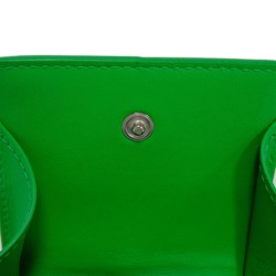 Bottega Veneta Coin Case Cassette Purse Green Maxi Intrecciato Calfskin Paraquito 679846 VBWD2 3724 Men's