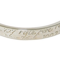 Tiffany & Co. Bangle Notes Narrow Sterling Silver Bracelet 727 Fifth Avenue New York 925 Women's