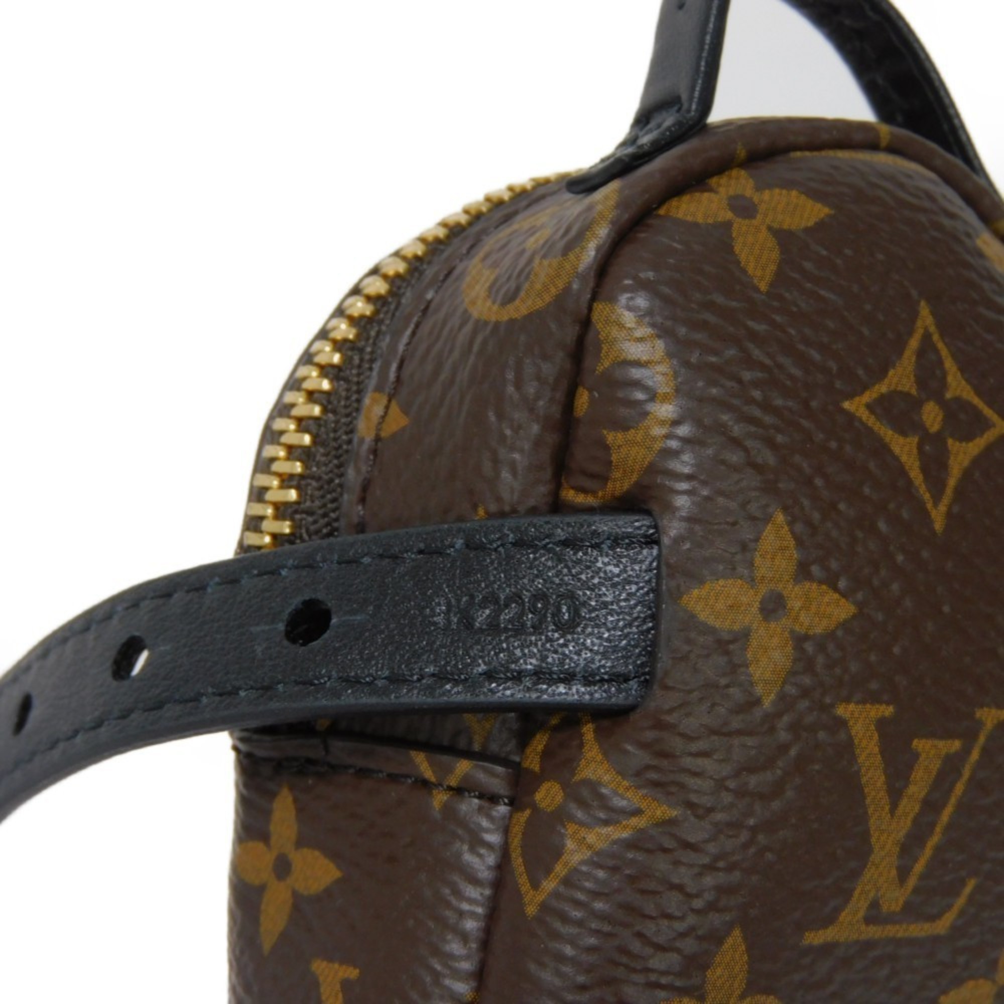 Louis Vuitton LOUIS VUITTON Bracelet Palm Springs Maroon Noir Brown Black Monogram M6563A Women's