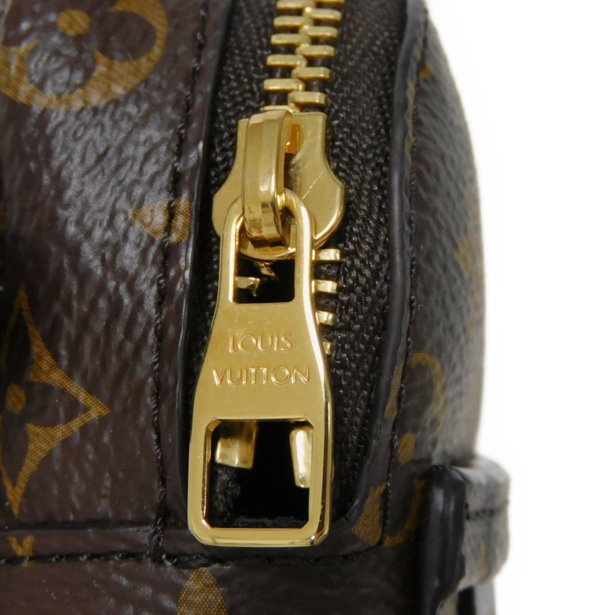 Louis Vuitton LOUIS VUITTON Bracelet Palm Springs Maroon Noir Brown Black Monogram M6563A Women's