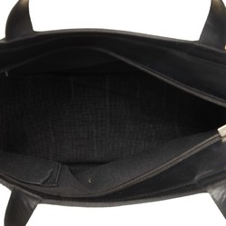 Burberry Nova Check Handbag Beige Black Canvas Leather Women's BURBERRY