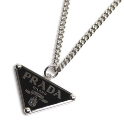 PRADA Prada Silver 925 Symbol Necklace 1JC799 13.6g 69.5cm Unisex