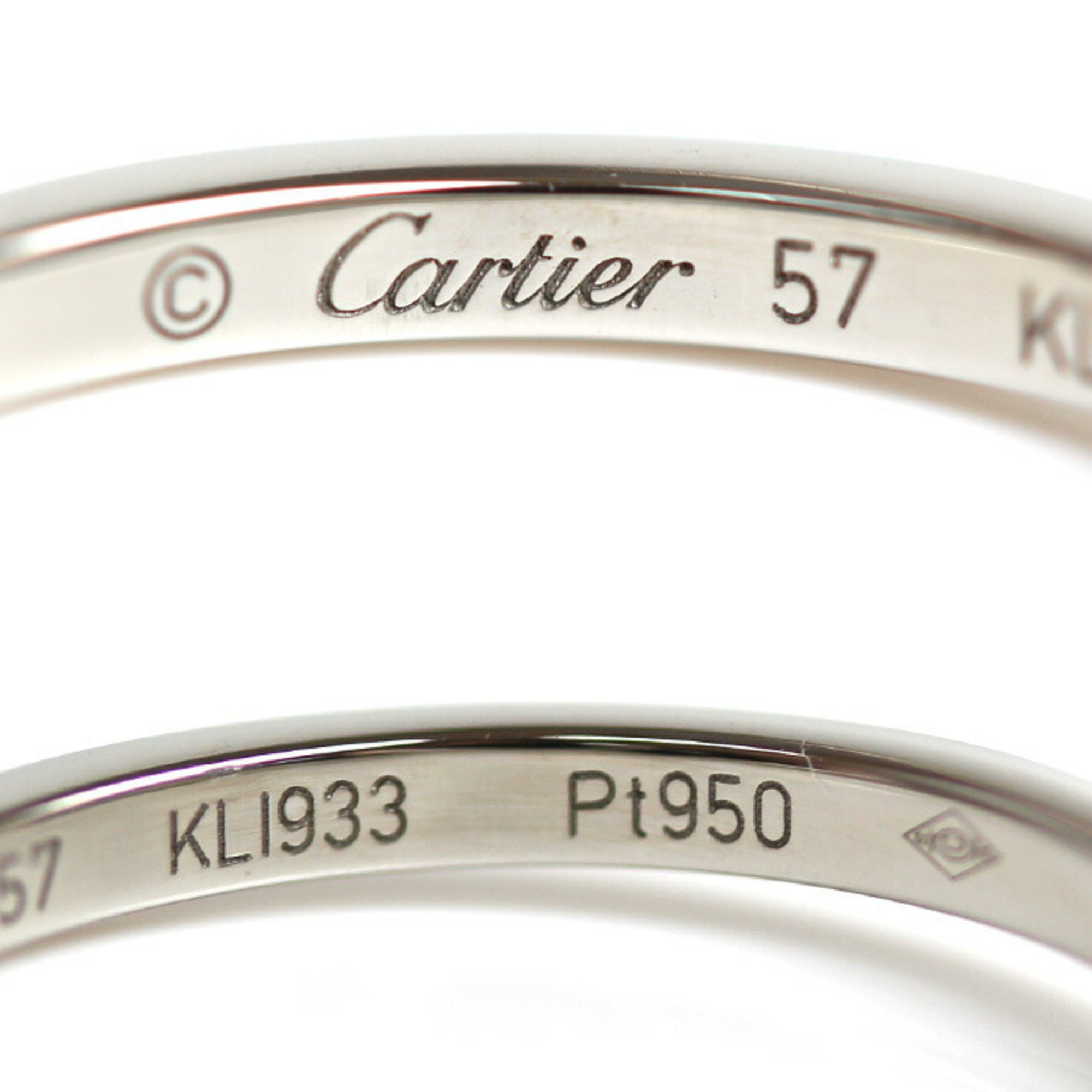 CARTIER Pt950 Platinum Ballerina Curve Ring B4092857 Size 16.5 57 3.6g Women's