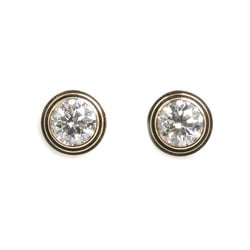 CARTIER Cartier K18PG Pink Gold Amour MM Diamond Earrings B8041500 2.0g Women's