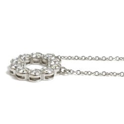 TIFFANY&Co. Tiffany Pt950 Platinum Jazz Circle Diamond Necklace 3.3g 41cm Women's
