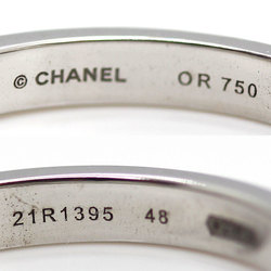 CHANEL K18WG White Gold 1932 Ruban de Chanel Ring J3412 Diamond Size 7.5 48 3.0g Women's