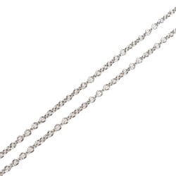 TIFFANY&Co. Tiffany Pt950 Platinum Solitaire Necklace Diamond 0.44ct 2.5g 38cm Women's
