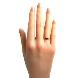 TIFFANY&Co. Tiffany K18PG Pink Gold Flat Band 3PD Ring Diamond Size 6.5 3.1g Women's