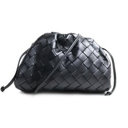BOTTEGAVENETA Bottega Veneta The Pouch Shoulder Bag Black 585852VCPP18803