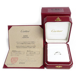 CARTIER Pt950 Platinum 1895 Wedding 1PD Ring B4057751 Diamond Size 11 51 2.9g Women's
