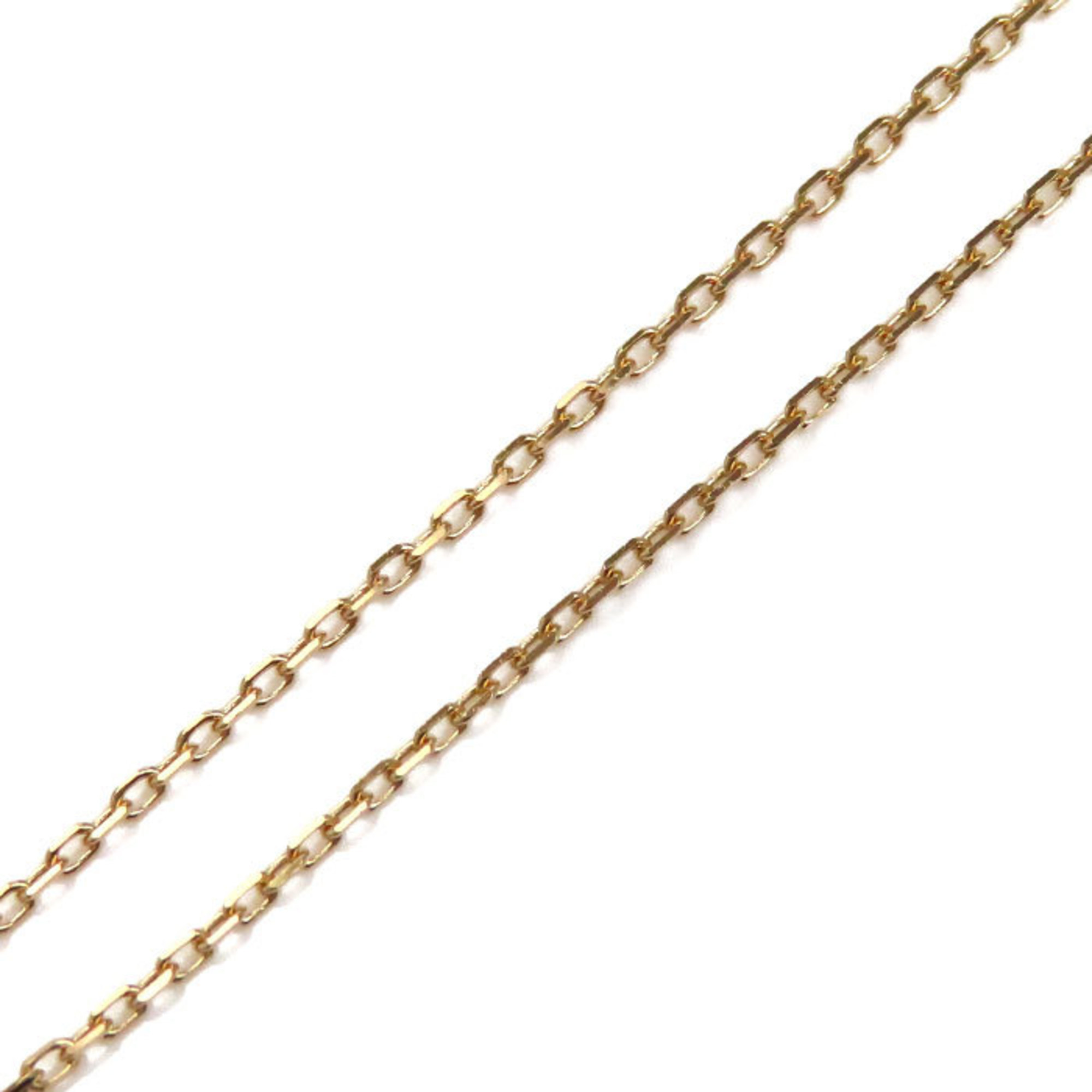 Chaumet K18PG Pink Gold Jeux de Liens Lapis Lazuli Necklace Diamond 3.0g 42-40-38cm Women's